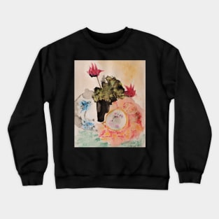 plant with still life Crewneck Sweatshirt